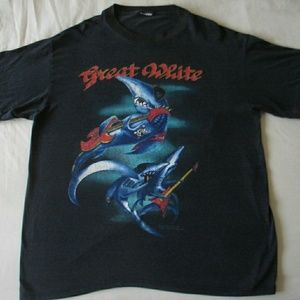 Vintage Great White 1989 Concert Tour T-Shirt